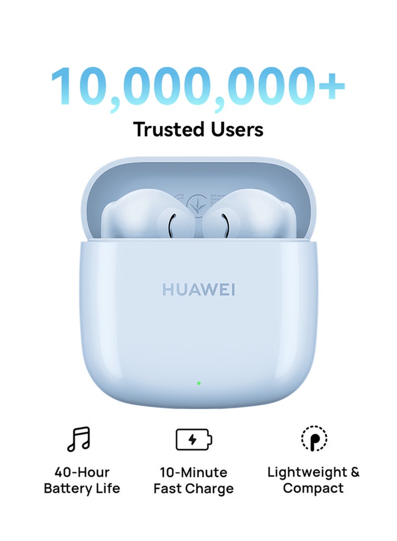 HUAWEI FreeBuds SE 2 In-ear Earphones, True Wireless Earbuds, 40-Hour Battery Life, IP54 Water and Dust Proof, Compact and Comfortable, Isle Blue - Image 1