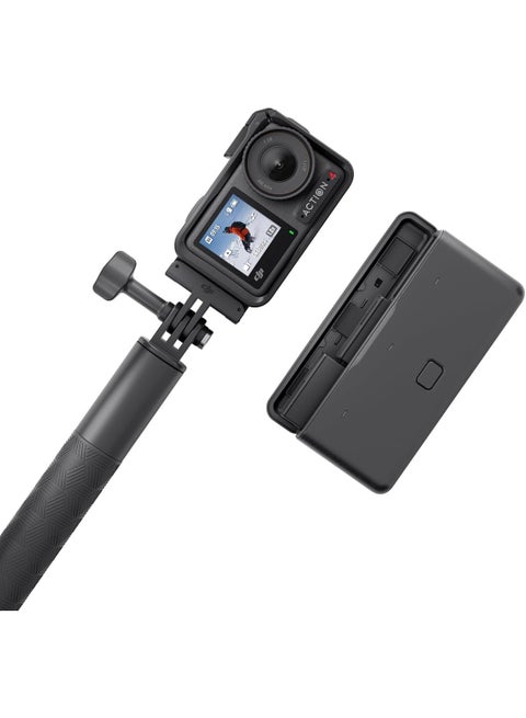 Osmo Action 4 Adventure Combo - 4K/120fps Waterproof Camera With 1/1.3-Inch Sensor 10-bit & D-Log M Color Performance 155° Wide FOV 3 Extra Batteries - UAE Version With Official Warranty Support