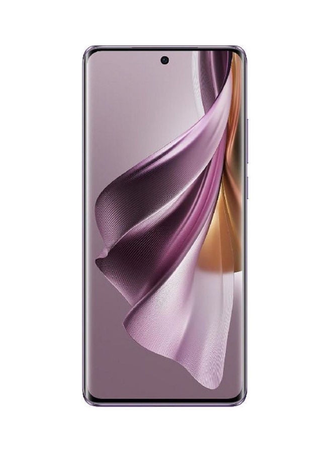 أوبو هاتف Reno 10 Pro Plus ثنائي الشريحة باللون الأرجواني اللامع وذاكرة الوصول العشوائي (RAM) سعة 12 جيجابايت وذاكرة تخزين داخلية 256 جيجابايت يدعم تقنية 5G - إصدار الشرق الأوسط - Image 2