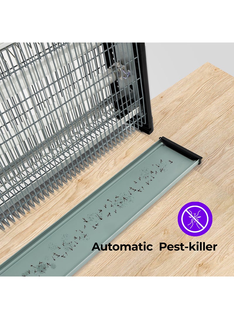 GEEPAS - Electric Automatic Pest Bug Killer With 2X20 W Ultra Violet Tubes No Poisonous Vapor No Smell And No Pollution Advanced Technology Low Power Consumption Suitable For Home 40 W GBK25604Q White - Image 1