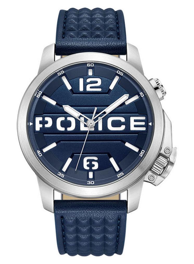 POLICE Men's Analog Round Shape Leather Wrist Watch PEWJD0021702 - 44 Mm - Image 1