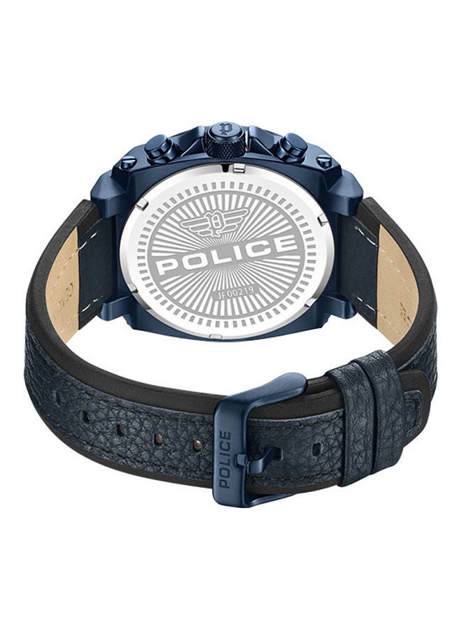 POLICE Men's Chronograph Round Shape Leather Wrist Watch PEWJF0021904 - 45 Mm - Image 3