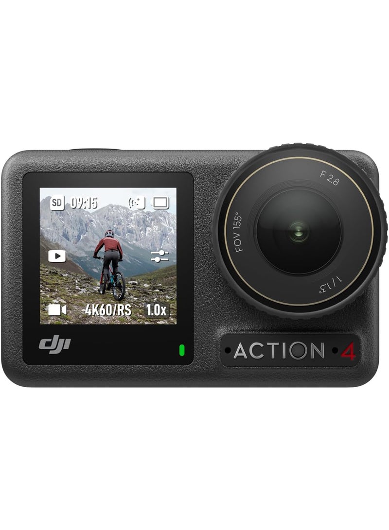 dji Osmo Action 4 Standard Combo - 4K/120fps Waterproof Action Camera With 1/1.3-Inch Sensor, 10-bit & D-Log M Color Performance, Long-Lasting Battery, UAE Version With Official Warranty Support - Image 1