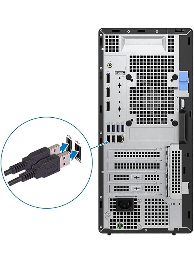 DELL - OptiPlex 7080 MT Tower PC, Core i5-10500 Processor/16GB RAM/512GB SSD/Integrated Graphics/Windows 10 Pro Black - Image 1