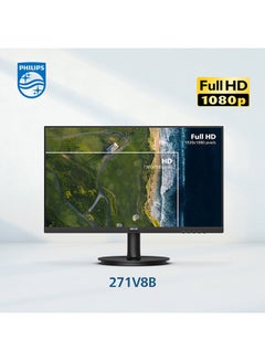 27 inch IPS Full HD 100 Hz Monitor, Adaptive Sync, HDMI and VGA, Flicker Free, Anti-Glare, Low Blue Mode, EasyRead, Mega Infinity DCR, Black, 271V8B Black - pnsku/N53426010A/45/_/1698827821/4cee7ad0-f56c-49c4-aab0-ecd9b1839e64