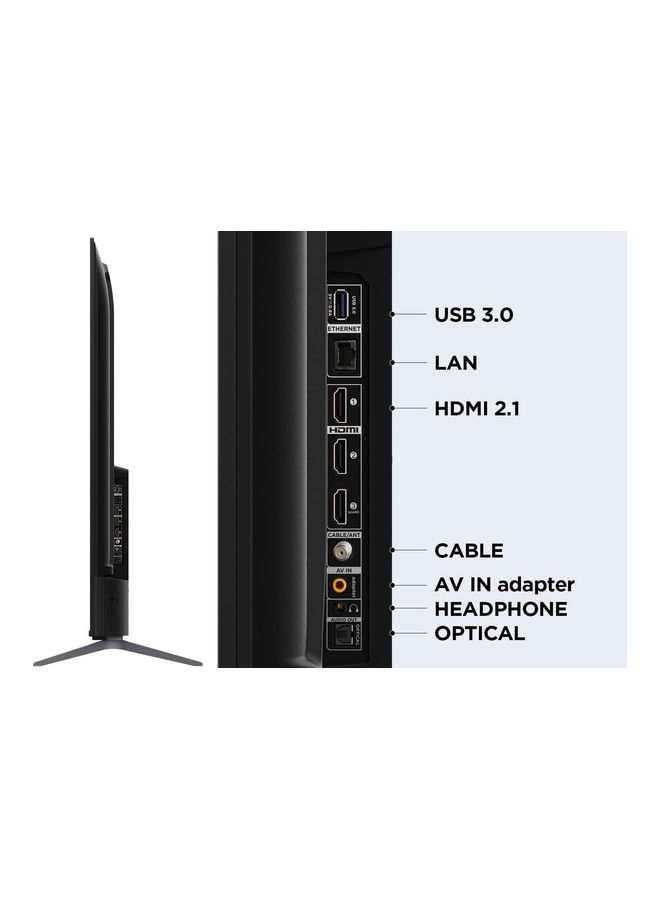 75 Inch QLED Smart TV, Dolby Vision Atmos, HDR 10+, 120Hz Game Accelerator, HDMI 2.1, DtsHD, AMD FreeSync With Gaming In Dol By Vision 75C645 Black