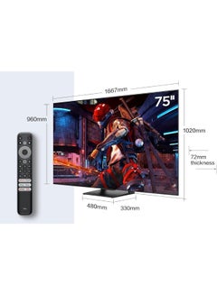 TCL 75 Inch QLED Gaming TV IMAX Enhanced, HDR 10+, 144Hz VRR, HDMI 2.1, DtsHD, Dolby Vision IQ, AIP processor, AMD FreeSync Premium Pro And Cinema-Quality At Home 75C745 Black 75C745 Black  - Image 3