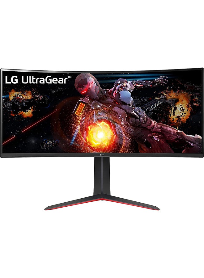 LG 34 Inch UltraGear QHD Curved Gaming Monitor (3440x1440) VA Panel, 160Hz Refresh Rate & 1ms MBR, AMD FreeSync Premium, sRGB 99% (Typ.) & HDR 10, 7Wx2ch Speakers, HDMI / DisplayPort, 34GP63A-B Black - Image 1