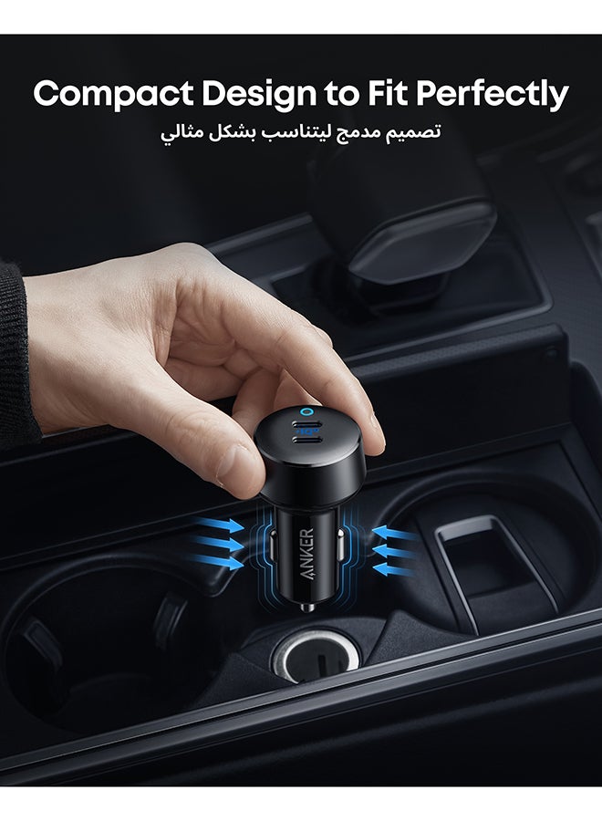 آنكر شاحن سيارة USB C، محول سيارة PowerIQ 3.0 من النوع C بقدرة 40 وات، PowerDrive III Duo مع توصيل الطاقة لأجهزة iPhone 14 13 12 11 X XS Pro Max mini وGalaxy S22/S20/S10 وPixel وiPad/iPad mini والمزيد  - Image 5