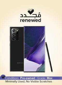 سامسونج تم تجديده - Galaxy Note20 Ultra Mystic Black، وذاكرة الوصول العشوائي (RAM) سعة 12 جيجابايت، وذاكرة الوصول العشوائي (RAM) سعة 128 جيجابايت، ويدعم شبكة الجيل الخامس (5G).  - Image 1