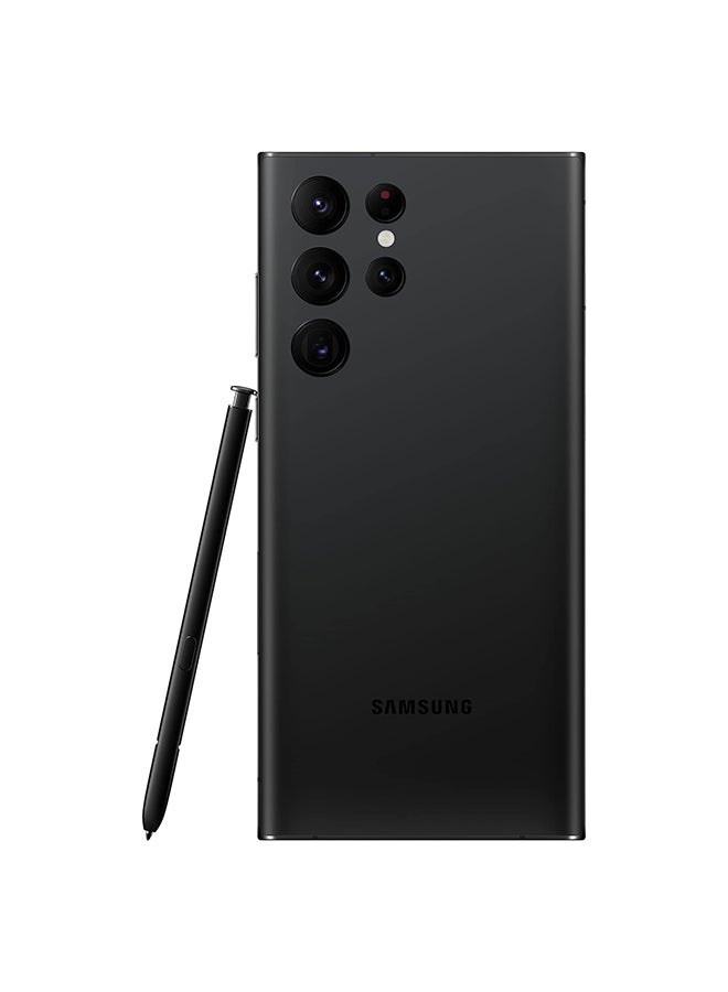 سامسونج تم تجديده - هاتف Galaxy S22 Ultra ثنائي الشريحة بلون أسود فانتوم وذاكرة وصول عشوائي (RAM) سعة 8 جيجابايت وذاكرة تخزين داخلية 128 جيجابايت ويدعم تقنية 5G  - Image 3