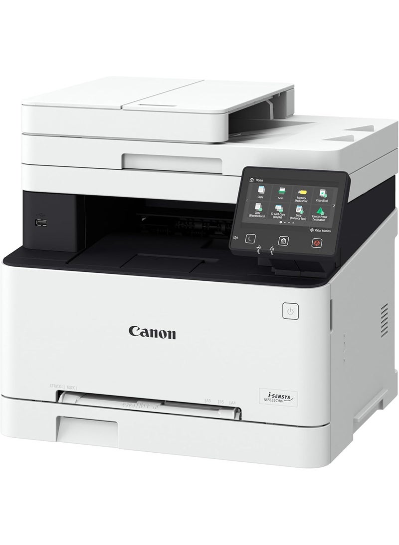 i-SENSYS MF655Cdw 21ppm 3-in-1 (Print, Copy, Scan) Multifunction Colour Wi-Fi Printer White/Black - pnsku/N53426490A/45/_/1709650211/f53d5d16-b1e2-40a2-aa77-083464af344a