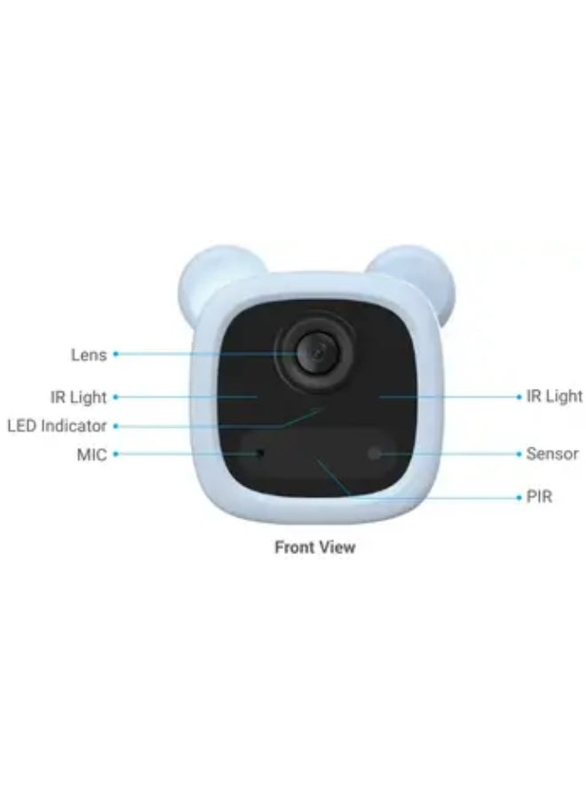 BM1 BatteryPowered Baby Monitor Camera Blue - pnsku/N53426523A/45/_/1735220250/52219250-dcbe-454b-956b-f46897e5ba0d