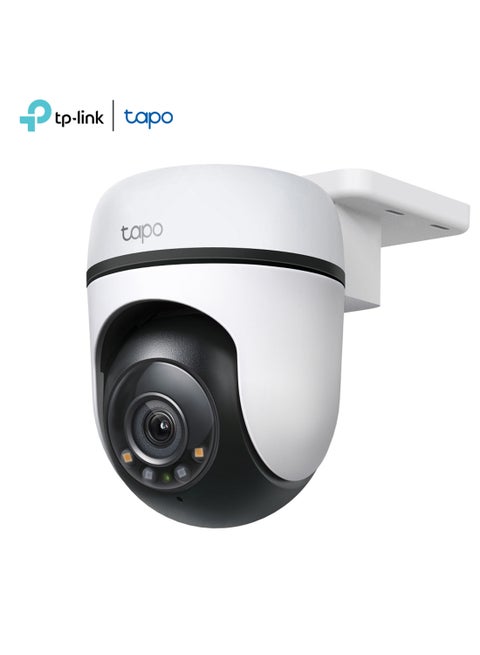 TP-Link Tapo 1080p Full HD Outdoor Pan/Tilt Security Wi-Fi Camera, 360° Motion Detection, IP65 Weatherproof, Night Vision, Cloud &SD Card Storage, Works With Alexa&Google Home (Tapo C500) White