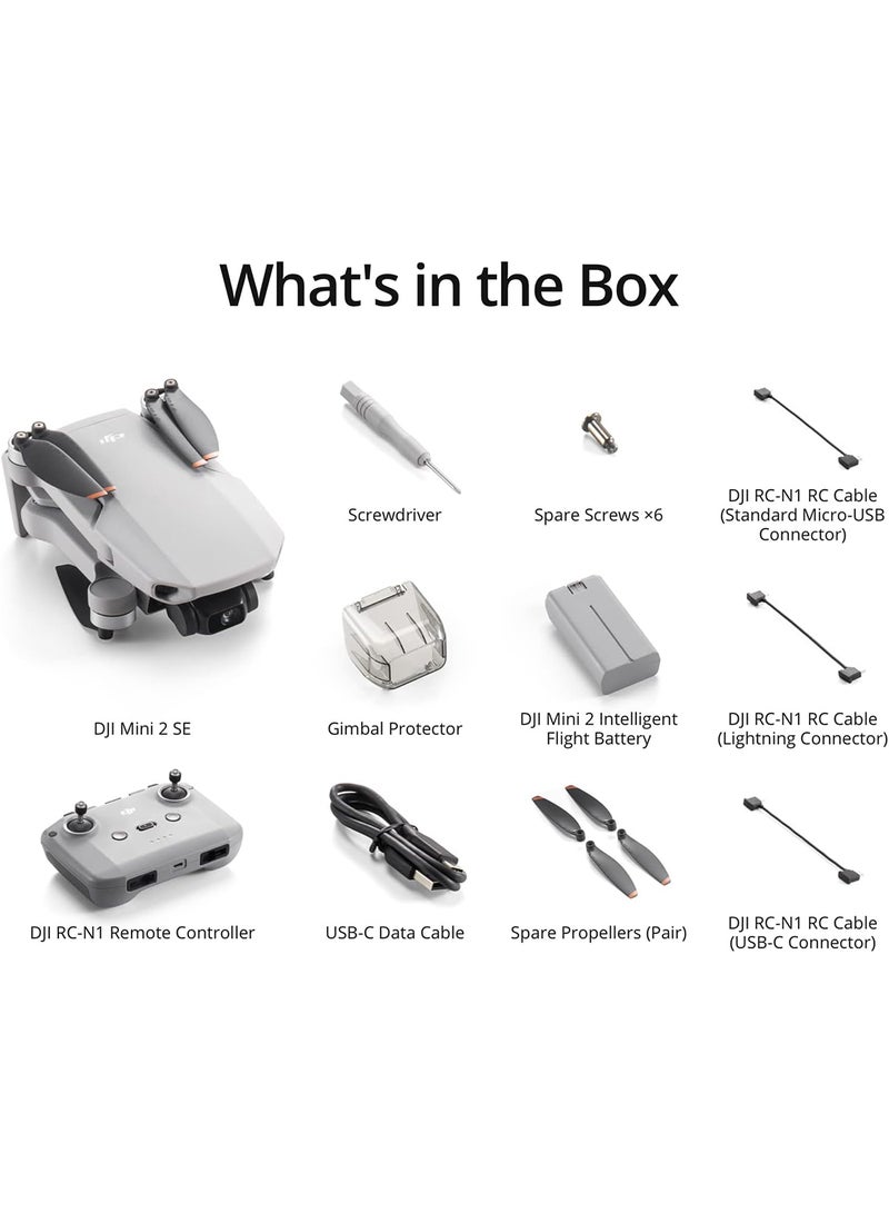 dji - Mini 2 SE Drone Light And Portable At Less Than 249gm  MOIAT Certified - UAE Version With Official Warranty Support - Image 1