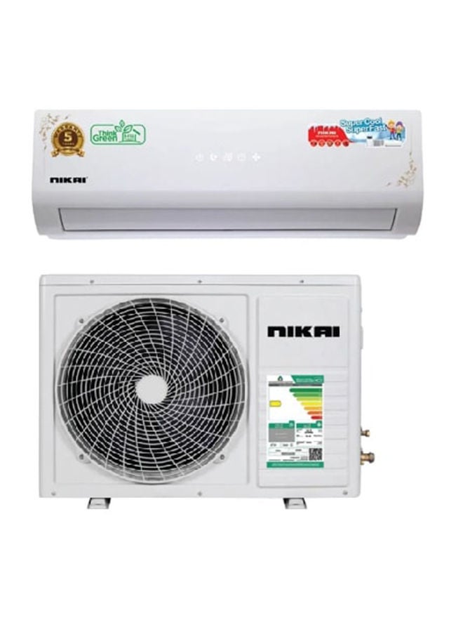 NIKAI - Split Air Conditioner With Heating And Cooling Function Rotary Compressor 12600 BTU NSAC12136HC24 White - Image 1