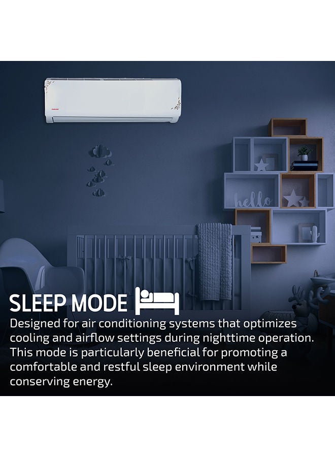 NIKAI - Split Air Conditioner With Heating And Cooling Function Rotary Compressor 12600 BTU NSAC12136HC24 White - Image 1