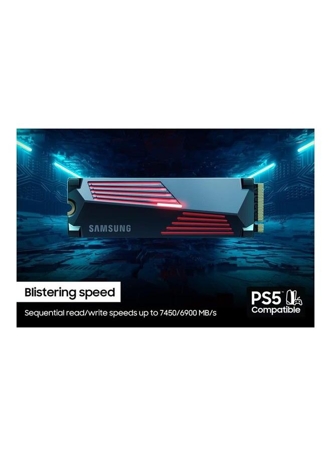 Samsung 90 PRO With Heatsink SSD 2TB PCIe 4.0 M.2 Internal Solid State Drive Up to 7,450 MB/s Read, 6,900 MB/s Write With Heatsink MZ-V9P2T0CW 2 TB - Image 4