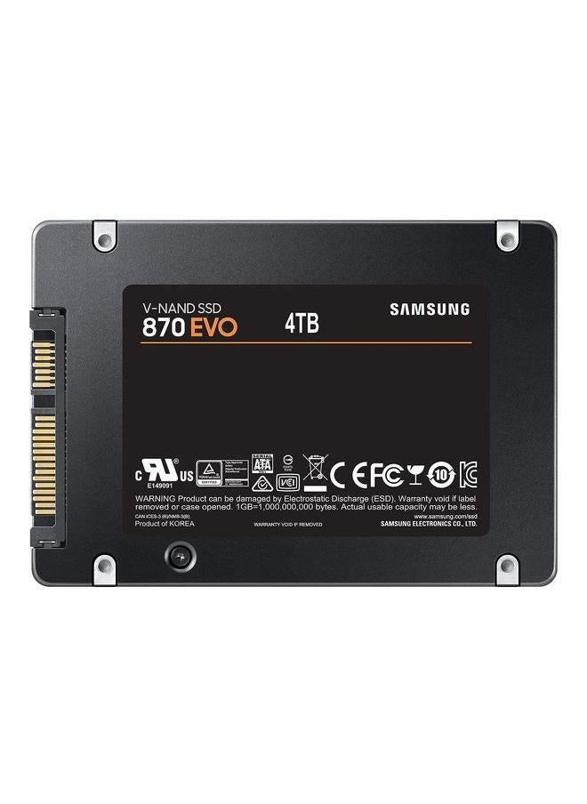 سامسونج محرك أقراص الحالة الصلبة الداخلي 870 EVO SATA SSD 4 تيرابايت 2.5 بوصة، ترقية ذاكرة الكمبيوتر أو الكمبيوتر المحمول والتخزين لمحترفي تكنولوجيا المعلومات والمبدعين والمستخدمين اليومي، (MZ-77E4T0BW) - Image 4