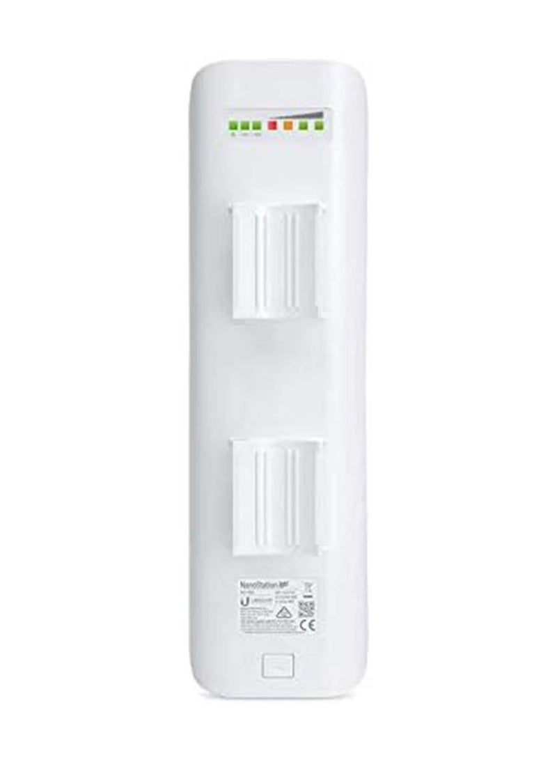 UBIQUITI - Nanostation NSM5, 5GHz, 802.11a/n Hi-power 20 dBm Minimum, 2x2 MIMO AirMax TDMA PoE Station White - Image 1
