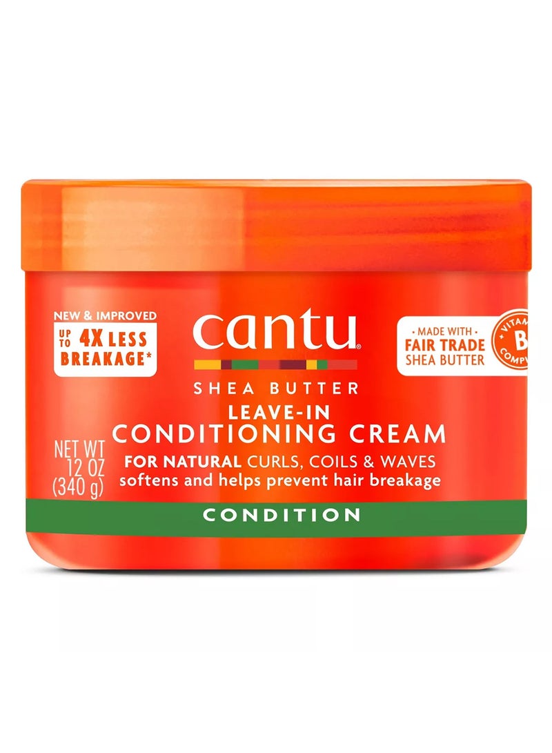 Cantu Shea Butter Leave In Conditioning Cream 340grams - Image 1