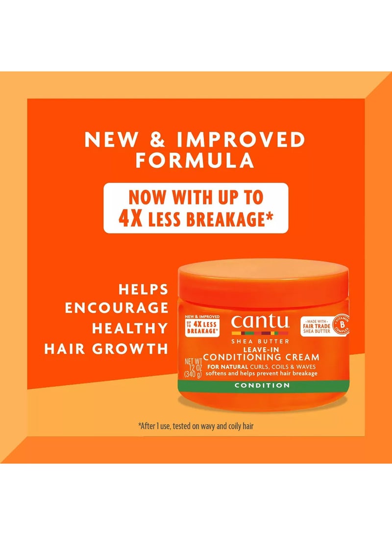 Cantu Shea Butter Leave In Conditioning Cream 340grams - Image 3