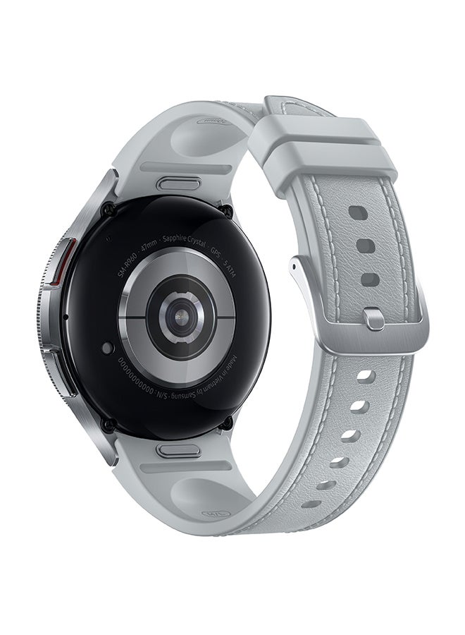 سامسونج ساعة جالاكسي 6 بسعة 284.0 مللي أمبير مع متتبع اللياقة البدنية باللون الفضي 284 mAh - Image 4