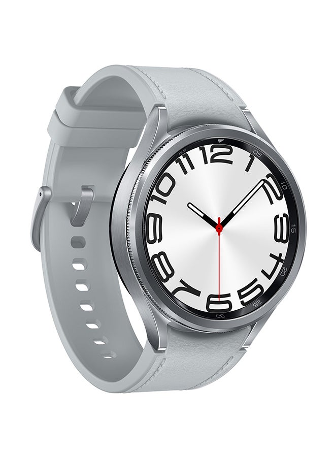 سامسونج ساعة جالاكسي 6 بسعة 284.0 مللي أمبير مع متتبع اللياقة البدنية باللون الفضي 284 mAh - Image 3