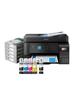 EcoTank L5590 Office ink tank printer, High-speed A4 colour 4-in-1 printer with ADF, Wi-Fi Direct and Ethernet, with SmartApp conectivity + FREE Business Paper box Black
