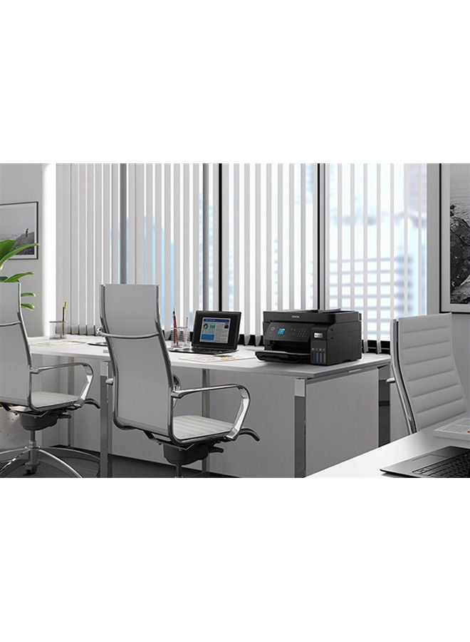 EPSON - EcoTank L5590 Office ink tank printer, High-speed A4 colour 4-in-1 printer with ADF, Wi-Fi Direct and Ethernet, with SmartApp conectivity + FREE Business Paper box Black - Image 1