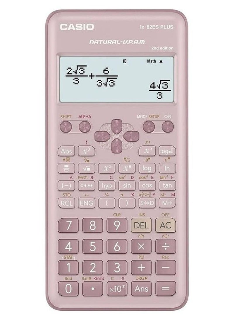 كاسيو آلة حاسبة علمية قياسية تحتوي على 10+2 أرقام مع 252 وظيفة