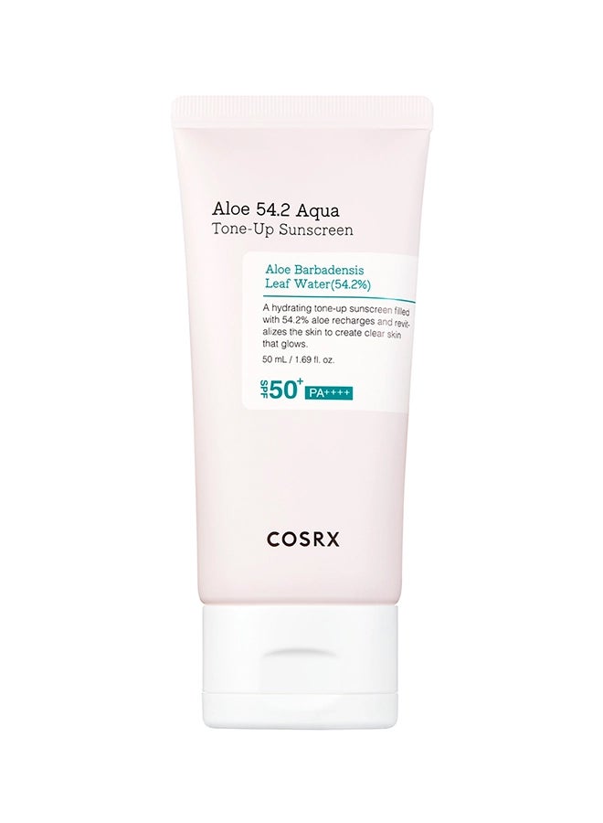 Cosrx - Aloe 54.2 Aqua Tone-up Sunscreen Spf50+/pa++++ 50ml - Image 1