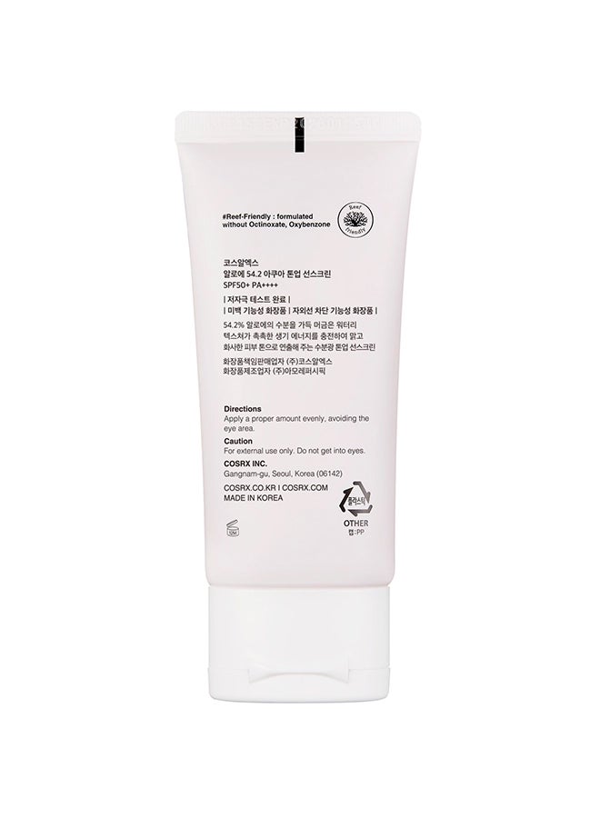 Cosrx - Aloe 54.2 Aqua Tone-up Sunscreen Spf50+/pa++++ 50ml - Image 1