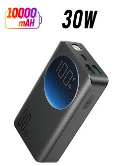 JOYROOM 10000 mAh 10000mAh 30W Fast Charging Power Bank And Storage Bag With Percentage Battery Display LED Flashlight Black  - Image 1