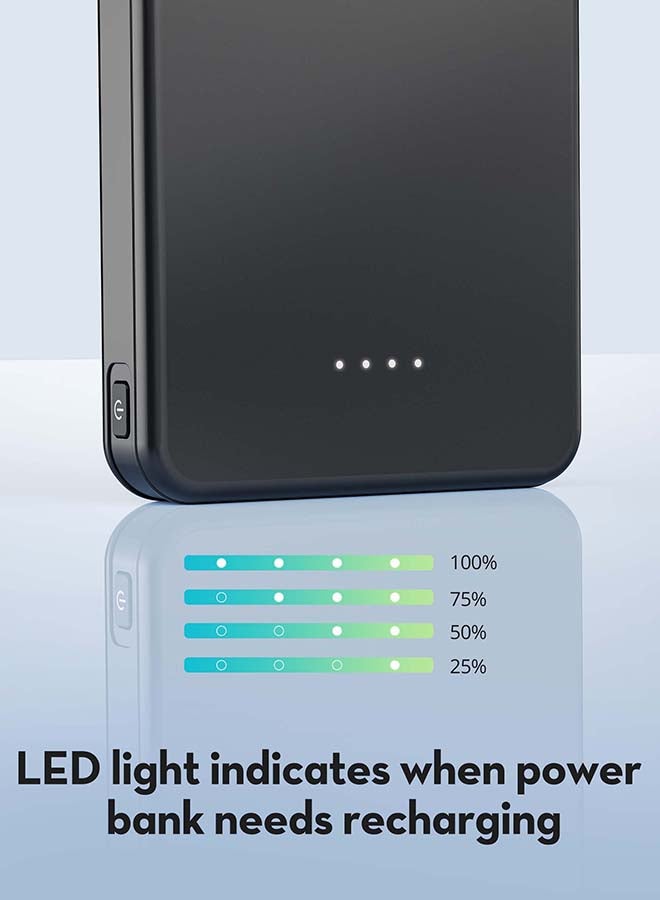 راف باور بطارية راف باور 10000 ملي امبير بمنفذ تايب سي ومنفذ مايكرو ومنفذ USB بقوة 15 واط - Image 4