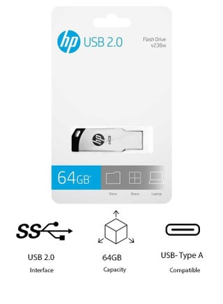 V236w USB 2.0 Pen Drive 64 GB - pnsku/N53427307A/45/_/1736584612/5c9da0e0-dcb0-49df-b987-8391ced0026c