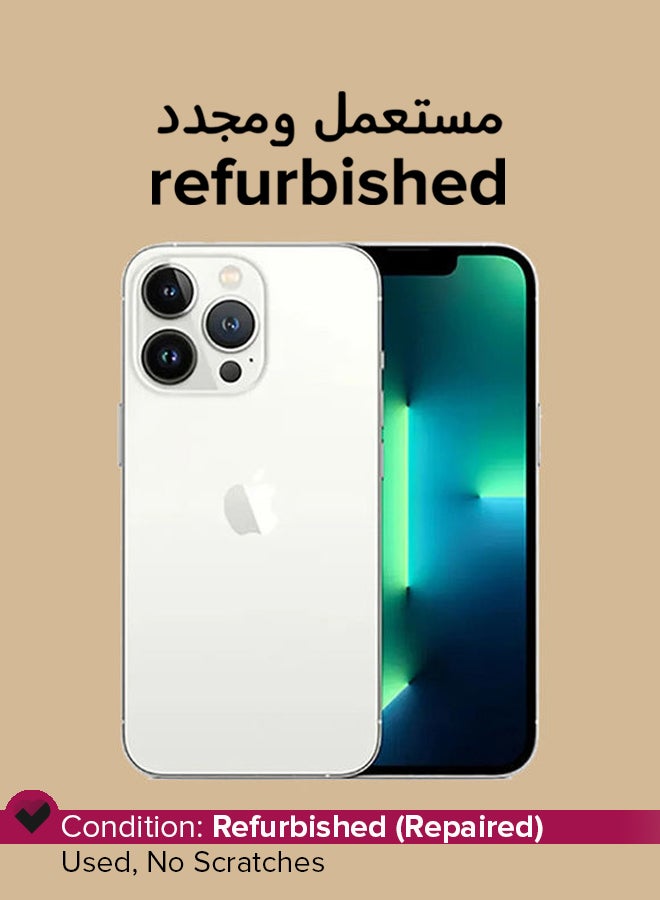 ابل  مجدد - iPhone 13 Pro Max بسعة 256 جيجابايت باللون الفضي ومزود بتقنية 5G ومزود ببرنامج Facetime - مواصفات دولية - Image 1