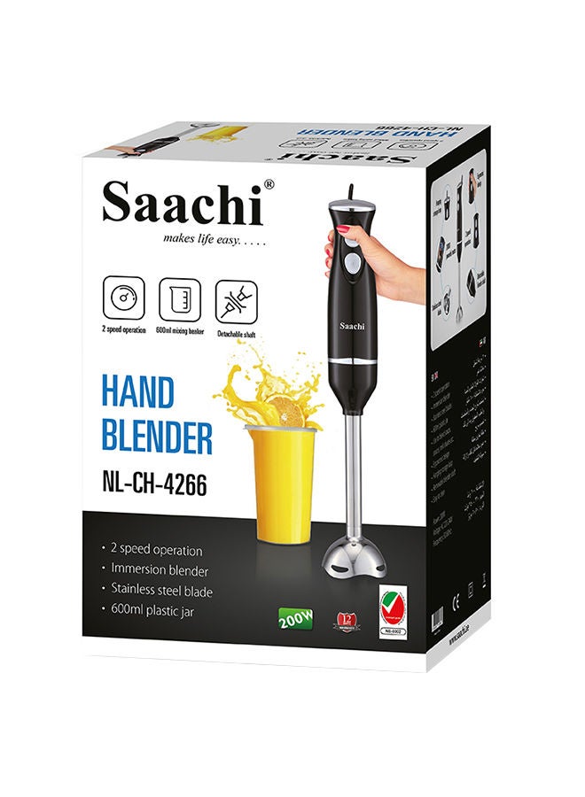 Saachi - Hand Blender With Jar NL-CH-4266-BK Black - Image 1