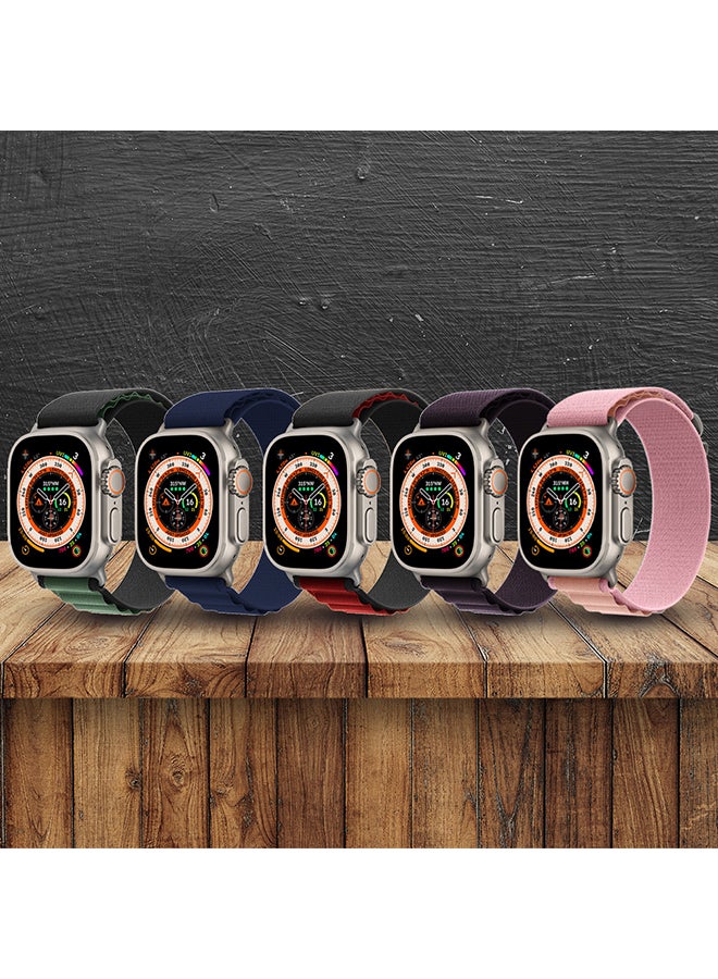 MARGOUN - 5 Pack For Apple Watch Band 49mm 45mm 44mm 42mm Alpine Loop Band Women Men Adjustable With Metal G Hook Strap For iWatch Ultra Series SE Multicolour - Image 1