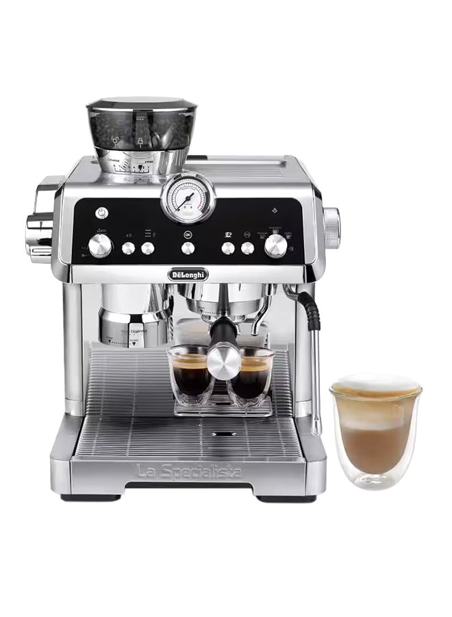 De'Longhi Specialista, Barista Pump Espresso Machine, Bean to Cup Coffee and Cappuccino Maker, 19 Bar, 2 L 1450 W EC9355.M Stainless Steel  - Image 1