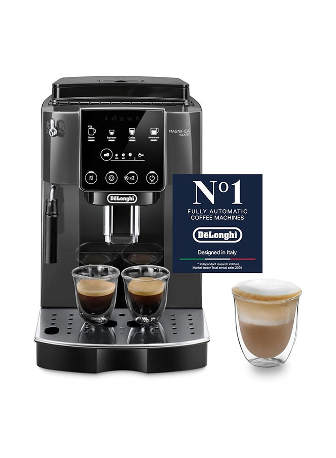 Magnifica start fully Automatic coffee machine,6+ Functions, the freshest coffee,Sift touch control panel,Traditional Milk frother,One touch recipes 1.8 L 1450 W ECAM220.22.GB Black