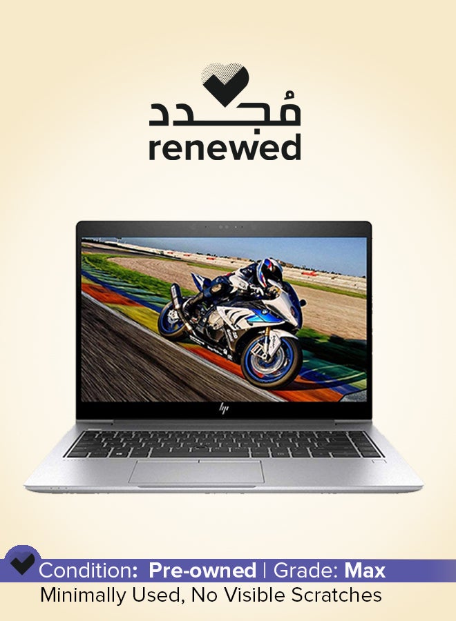 HP Renewed - Elite Book 840 G5 With 14-Inch Display,Core i5-8250U/8 GB RAM/512 SSD/Windows 10 English/Arabic Silver  - Image 1