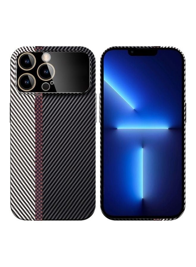 مارجون حافظة هاتف آيفون 13 برو بحماية كاميرا نافذة كبيرة تصميم فريد لون مذهل مختلط من ألياف الكربون الأراميد - Image 2