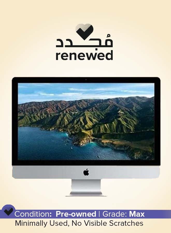 ابل  Renewed - iMac Slim 16GB RAM 512GB SSD i5 21.5 Inch - 2013 English Silver English Silver - Image 1
