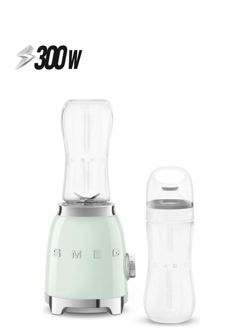 سميج خلاط طراز ريترو 50's، 2 إعدادات للسرعة، وزجاجتان للتنقل 300 W PBF01PGUS  - Image 1