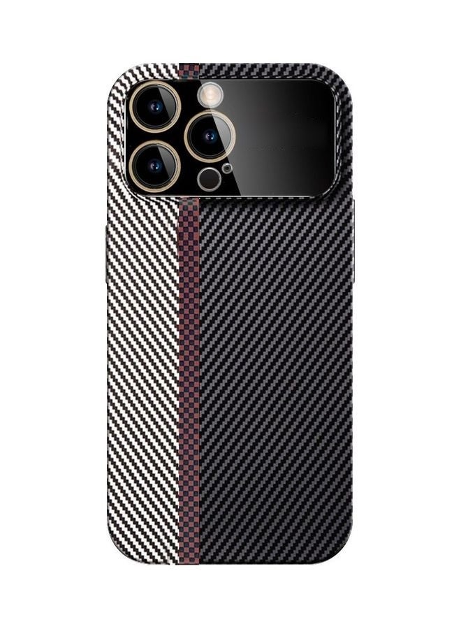 MARGOUN Aramid Carbon Fiber Case For Apple Iphone 12 Pro, Large Window Camera Protection Unique Design Mixed Amazing Color - Grey/White - Image 1