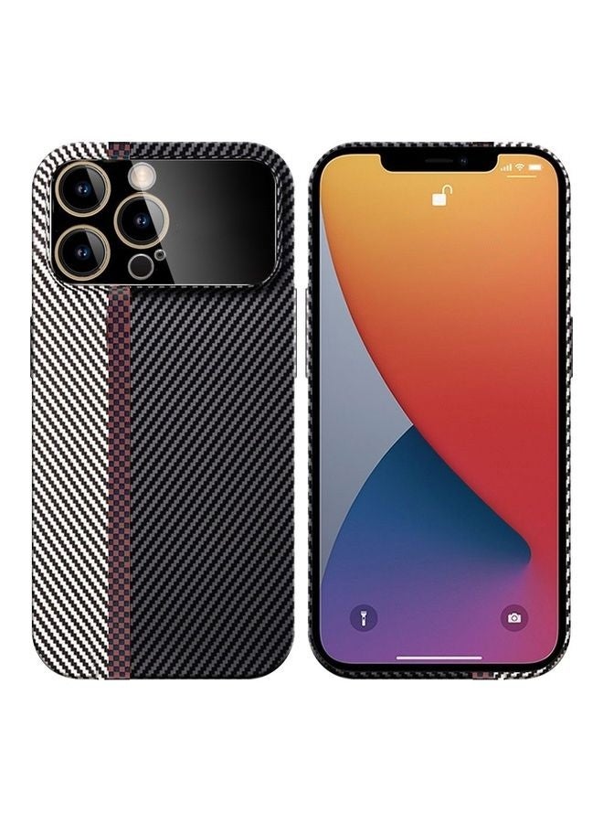 MARGOUN Aramid Carbon Fiber Case For Apple Iphone 12 Pro, Large Window Camera Protection Unique Design Mixed Amazing Color - Grey/White - Image 2