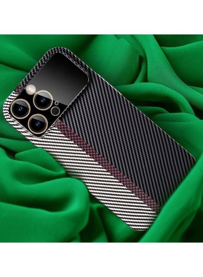 MARGOUN Aramid Carbon Fiber Case For Apple Iphone 12 Pro, Large Window Camera Protection Unique Design Mixed Amazing Color - Grey/White - Image 4