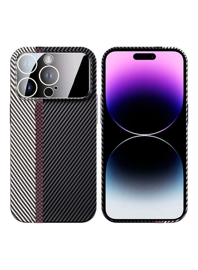 MARGOUN Aramid Carbon Fiber Case For Apple Iphone 14 Pro Max, Large Window Camera Protection Unique Design Mixed Amazing Color - White/Grey - Image 2