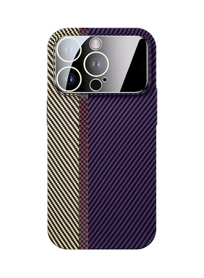 MARGOUN Aramid Carbon Fiber Case For Apple Iphone 14 Pro Max, Large Window Camera Protection Unique Design Mixed Amazing Color - White/Blue - Image 1
